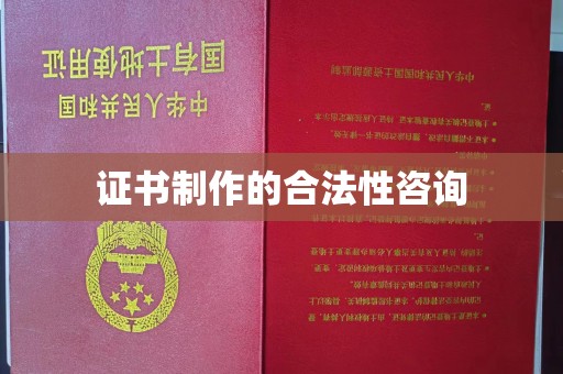 当阳证书制作的合法性咨询