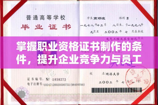 当阳掌握职业资格证书制作的条件，提升企业竞争力与员工专业素养