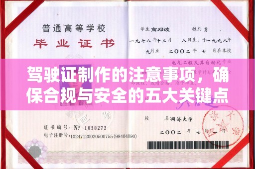 当阳驾驶证制作的注意事项，确保合规与安全的五大关键点