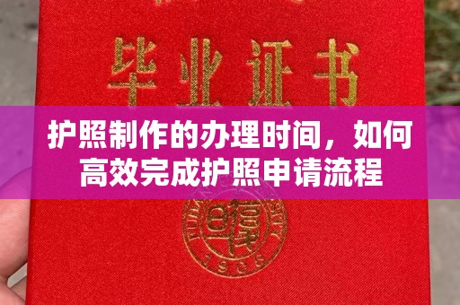 当阳护照制作的办理时间，如何高效完成护照申请流程