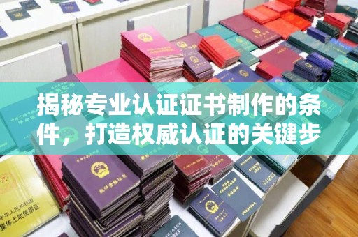 当阳揭秘专业认证证书制作的条件，打造权威认证的关键步骤