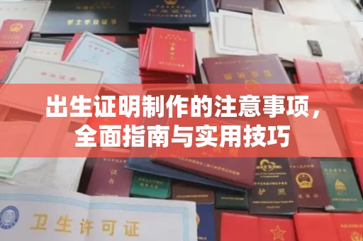 当阳出生证明制作的注意事项，全面指南与实用技巧